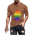 thumbnail image 2 of Qertyioot T-shirt à Manches Courtes Imprimé pour Hommes, Col Rond, Mode Décontractée, Manches Courtes, Économies d'Été, 2 of 5