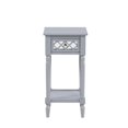 thumbnail image 4 of French Country Khloe Deluxe Accent Table in Smooth Gray Wood Finish, 4 of 4