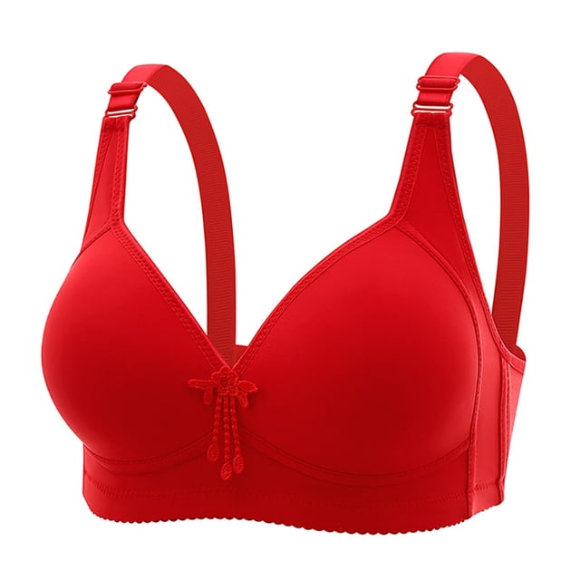 Birdeem Woman Color Thin and Steel Hoop Gathered Breathable Underwear for Daily Bras
