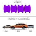 thumbnail image 3 of 4PCS Car Door Handle Sticker, Carbon Fiber Anti-Scratches Car Door Cup Protector, Non-Marking Auto Door Handle Protective Film, Universal for Most Car Handles,Purple，90mm-100mm, 3 of 5
