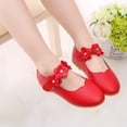 thumbnail image 2 of Children Kid Baby Girls Solid Flower Student Single Soft Dance Princess Shoes, 2 of 9