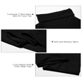 thumbnail image 4 of T-shirt Col Roulé Manches Longues Ajusté Extensible Basique Noir TG, 4 of 6