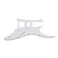 thumbnail image 4 of Guitare Pickguard PVC Anti-Rayure Plaque de Garde Feuille Basse Instrument de Musique Accessoire pour ST Guardplate Blanc Perle GQD10, 4 of 14