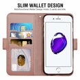 thumbnail image 2 of Iphone 7 Case, Iphone 8 Case, Iphone Se 2020 Case, Mobile Phone Case Iphone 7 Case Leather Flip Case Wallet Case Protective Case for Apple Iphone 7/8 / Se 2020 Cover (4.7 Inch) - Pink, 2 of 7