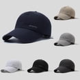 thumbnail image 4 of Men's Summer Baseball Cap Breathable Perforated Sunblock Reflective Strip Quick Drying Outdoor Visor Hat for Sports, 4 of 4