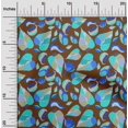 thumbnail image 2 of oneOone Polyester Spandex Brown Fabric Abstract Floral Craft Projects Decor Fabric Printed By The Yard 56 Inch Wide, 2 of 5
