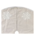 thumbnail image 3 of Jupe d'arbre de flocon de neige, 48 pouces, couleur naturelle, 3 of 4