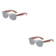 thumbnail image 2 of Decodeary Protection Wooden Fashion Colorful Lens Options Lightweight Frame silver 2Set, 2 of 6