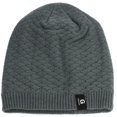 thumbnail image 4 of Womens and Mens Diamond Check Sweater Cap Men's Cycling Soft Knit Cap, 4 of 4