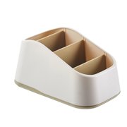 Khaki Khaki Color Desk Organizer With Multiple Compartments For Office And Home Use #S3gOS