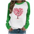 thumbnail image 2 of Meichang Sweatshirts pour Femmes Sweatshirt de la Saint-Valentin Femmes Sweatshirt Graphique Cœur Manches Longues Col Rond Pull de Vacances en Solde Cadeaux de la Saint-Valentin, 2 of 4