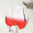 thumbnail image 2 of Annhoo Chandails en Molleton d'Automne pour Femmes Manches Longues Col Rond Pull Chemises Mode Dégradé Blouses, 2 of 4