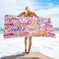 thumbnail image 2 of Microfiber Beach Towel Sandproof 30 in x 60 in Quick-Dry Portable Travel Towel for Beach Pool Yoga Camping, 2 of 8