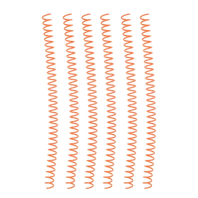 Sheet Binding Comb, Pretty Colour Spiral Binding Coil 20Pcs 13mm Inner Diameter For Page Orange