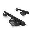 thumbnail image 1 of Innovative Creations Inc. 840121412951 Nerf Bar Alumilite With Drop Down Steps; Powder Coated; Black; Aluminum; Rocker Panel Mount, 1 of 5