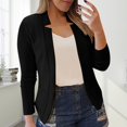 thumbnail image 1 of IMENGL Veste de Petit Tailleur Décontractée Unie, Noir 2TG, Taille M-5TG, 1 of 5