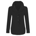 thumbnail image 4 of EQWLJWE Chemisiers à Manches Longues pour Femmes Mode Femmes Uni Décontracté Chemise à Manches Longues à Col Rabattu à Boutons Hauts, 4 of 6