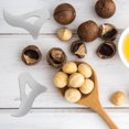 thumbnail image 3 of Éplucheur de Noix en Acier Inoxydable Robuste pour Noix de Macadamia avec Finition Argentée 10 Pcs Outil, 3 of 9