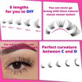 thumbnail image 3 of HSHDLDF Lash Clusters Eyelash Extension 120Pcs Natural Cluster Lashes Extensions Wispy D Curl Individual Lashes Fluffy 8MM-16MM Cluster DIY Lash Extension at Home ALICROWN, 3 of 7