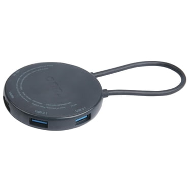 onn. USB-C 4K HDMI USB Power Delivery 5-in-1 Hub with 3 USB 3.1 Ports
