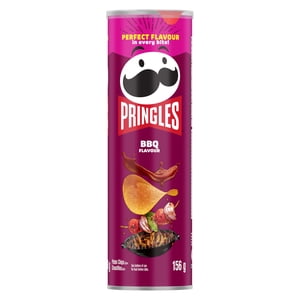 Pringles BBQ Chips de pommes de terre aromatisés 156 G