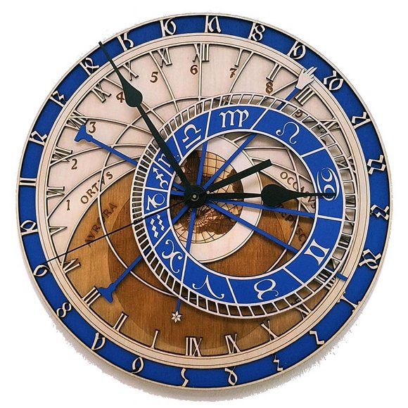 Wall clock astronomical clock creative living room wall wall clock quartz clock twelve constellations large wall clock