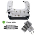 thumbnail image 1 of Baby Carrier Cover | Organic Cotton Drool & Teething Pads With Bib | Fits All Carriers, 1 of 9