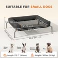 thumbnail image 3 of PawHut Elevated Dog Bed, Portable Raised Dog Cot with Breathable Mesh, 3 of 10