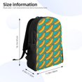 thumbnail image 4 of Xecao Hot Dogs 8 Pattern Unisex Waterproof Laptop Backpack Premium Oxford Commuter Bag Travel-Friendly Ergonomic Design, 4 of 8