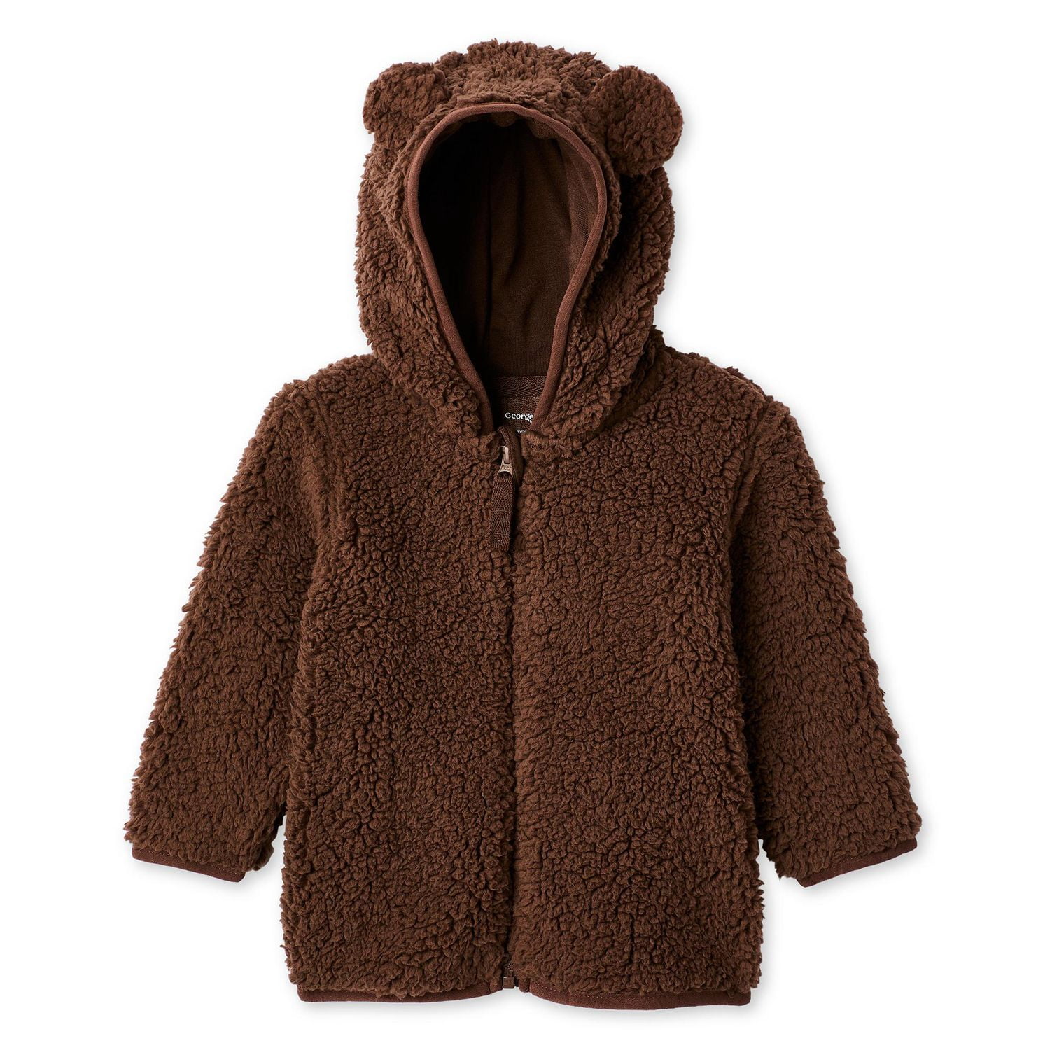 George Baby Boys' Pile Fleece Full Zip Hoodie