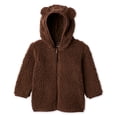 thumbnail image 1 of George Baby Boys' Pile Fleece Full Zip Hoodie, 1 of 2