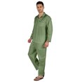 thumbnail image 3 of Inkmeso Pyjama en Coton pour Homme, Tenue de Nuit Unie, Ensemble de Détente Haut et Bas, 3 of 7