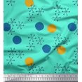 thumbnail image 1 of Soimoi Velvet Fabric Geometric & Polka Dots Print Fabric by Yard 58 Inch Wide, 1 of 3