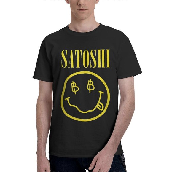 Satoshi Smiley Face T-shirt For Men And Women-DW29300