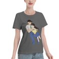 thumbnail image 2 of T-Shirt Basique à Manches Courtes pour Femmes Conan and Xiaolan, 2 of 6