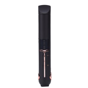 Cordless Hair Straightener Curler Fast Heating Thermal Flat Iron (Pink)