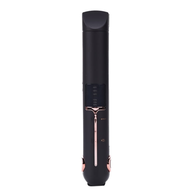 Cordless Hair Straightener Curler Fast Heating Thermal Flat Iron (Pink)