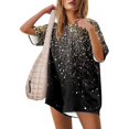 thumbnail image 2 of WILLBEST Fall Clothes Women Women Gradient Print Short Sleeve Jumpsuit Short Loose Backless Jumpsuits Rompers Wide Leg Pants Women, 2 of 6