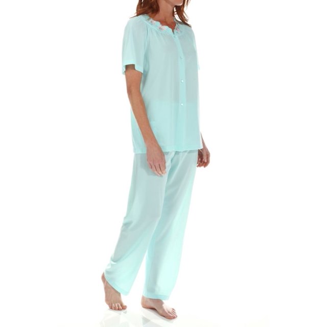 Ensemble de Pyjama à Pétales Shadowline 76280 pour Femmes (Écume de Mer 2X)