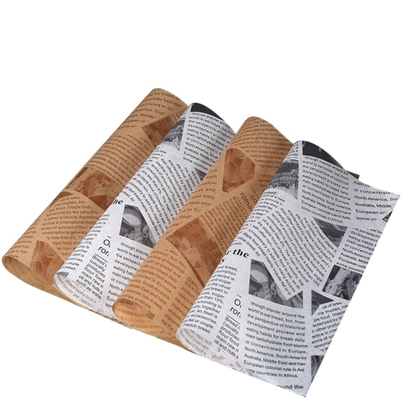 Bovemsi Daily Deals Clearance, Air Fryer Disposable Paper Baking Tray Thickened Oil Proof Paper Pad Paper Deep Fried English Newspaper Oil Proof Oil Absorbing Paper French Fries Hamburger Bread Paper