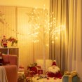 thumbnail image 2 of Costway 6ft Pre-lit White Twig Birch Tree for Christmas Holiday w/ 96 LED Lights, 2 of 10