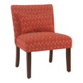 thumbnail image 1 of HomePop Transitional Fabric Parker Accent Chair with Pillow in Orange, 1 of 11