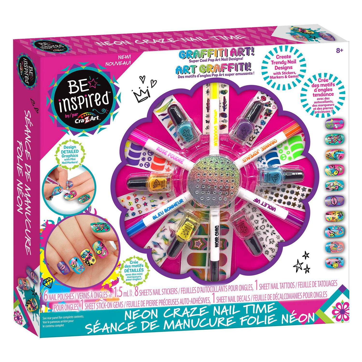 Be Inspired Art d’Ongles Graffiti. 8+. Excellent article pour les vacances de mars