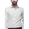 thumbnail image 2 of BESTMAN Formal Shirts For Men Slim Fit Printed Full Sleeve Shirts For Men, 2 of 5