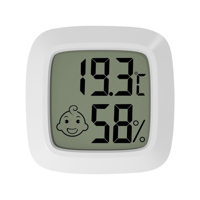 Mini Hygromètre d'Intérieur pour Bébé, Hygromètre de Chambre avec Absorption Magnétique