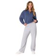 thumbnail image 4 of Hanes Womens ComfortSoft EcoSmart Open Leg Fleece Sweatpants, XL, Light Steel, 4 of 6