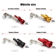 thumbnail image 4 of Baohd 2 Valves Anti-Bruit Sifflet Roue de Ver Superchargeur Embout Sonore Voiture Argentsifflet Bas Accessoires de Simulateur de Roue Rouge S, 4 of 6