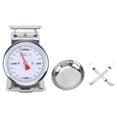 thumbnail image 2 of Mechanical Scale High Accuracy Stainless Steel Dial Food Scale with Removable Bowl for Kitchen Baking Cooking 2KG, 2 of 5