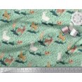 thumbnail image 2 of Soimoi Viscose Chiffon Fabric Rabbit,Sheep & Deer Kids Printed Craft Fabric by The Yard 42 Inch Wide, 2 of 3
