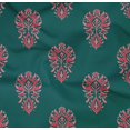 thumbnail image 4 of oneOone Organic Cotton Poplin Twill Fabric Floral Block Printed Craft Fabric BTY 42 Inch Wide, 4 of 4